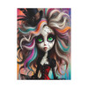Fractured Porcelain: Gothic Digital Fantasy, Surreal Doll Portrait - Unframed Canvas Wall Art Decor