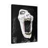 Echoes of Nightmare: Spectral Horror Apparition, Monochromatic Dark Art Visualization - Unframed Canvas Wall Art Decor