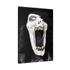 Echoes of Nightmare: Spectral Horror Apparition, Monochromatic Dark Art Visualization - Unframed Canvas Wall Art Decor