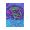 Echoes of the Void: Spectral Creature Portrait, Digital Horror Fantasy Illustration - Unframed Canvas Wall Art Decor