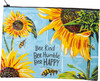 Double Sided Zipper Folder Pouch - Sunflower Bee Kind Bee Humble Bee Happy from Primitives by Kathy