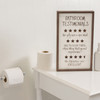 Humorous Inset Wooden Box Sign - Bathroom Testimonials 9x15 from Primitives by Kathy
