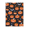 Jack-o'-Lantern Jamboree: Halloween Pattern Design, Festive Pumpkin Illustration - Unframed Canvas Wall Art Decor