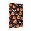 Jack-o'-Lantern Jamboree: Halloween Pattern Design, Festive Pumpkin Illustration - Unframed Canvas Wall Art Decor