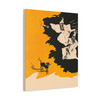 Shadows of Halloween: Spectral Silhouettes, Vintage Graphic Hauntings - Unframed Canvas Wall Art Decor