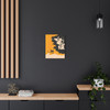 Shadows of Halloween: Spectral Silhouettes, Vintage Graphic Hauntings - Unframed Canvas Wall Art Decor