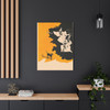 Shadows of Halloween: Spectral Silhouettes, Vintage Graphic Hauntings - Unframed Canvas Wall Art Decor