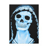 Ethereal Mortality: Day of the Dead Skull, Digital Memento Mori Art - Unframed Canvas Wall Art Decor