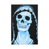 Ethereal Mortality: Day of the Dead Skull, Digital Memento Mori Art - Unframed Canvas Wall Art Decor