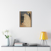 Spectral Haunting: Vintage Halloween Illustration, Ghostly Landscape Sketch - Unframed Canvas Wall Art Decor