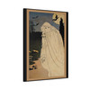 Spectral Haunting: Vintage Halloween Illustration, Ghostly Landscape Sketch - Unframed Canvas Wall Art Decor