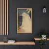 Spectral Haunting: Vintage Halloween Illustration, Ghostly Landscape Sketch - Unframed Canvas Wall Art Decor