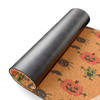 Kawaii Halloween Parade: Cute Cartoon Characters, Whimsical Seasonal Pattern Doormat
