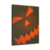 Carved Pumpkin Illumination, Halloween Horror Glow - Unframed Canvas Wall Art Decor 16″ x 20″ (Vertical)/1.25"