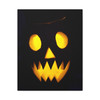 Halloween's Haunting Glow: Sinister Jack-o'-Lantern - Unframed Canvas Wall Art Decor 16″ x 20″ (Vertical)/1.25"