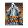 Happy Halloween Spectral Haunting: Classic Ghost Illustration - Unframed Canvas Wall Art Decor 16″ x 20″ (Vertical)/1.25"