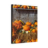 Autumn's Harvest Bounty: Rustic Pumpkin Palette, Seasonal Farmhouse -Unframed Canvas Wall Art Decor 16″ x 20″ (Vertical)/1.25"