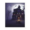 Twilight's Halloween Haunting Mansion: Victorian Gothic Horror - Unframed Canvas Wall Art Decor 16″ x 20″ (Vertical)/1.25"