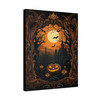 Harvest Moon Haunting: Moonlit Spooky Forest Scene - Unframed Canvas Wall Art Decor 16″ x 20″ (Vertical)/1.25"
