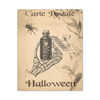 Carte Postale: Vintage Halloween Poison Postcard, Skeletal Design - Unframed Canvas Wall Art Decor 16″ x 20″ (Vertical)/1.25"
