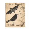Nocturnal Haunting: Gothic Moth and Raven Illustration - Unframed Canvas Wall Art Decor 16″ x 20″ (Vertical)/1.25"