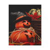 Harvest Moon Jack-o'-Lantern: Witching Hour Pumpkin, Rustic Halloween Decor - Unframed Canvas Wall Art Decor 16″ x 20″ (Vertical)/1.25"