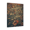 Autumn's Whisper: Fallen Maple Memories, Vintage Seasonal Landscape - Unframed Canvas Wall Art Decor 16″ x 20″ (Vertical)/1.25"