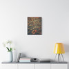 Autumn's Whisper: Fallen Maple Memories, Vintage Seasonal Landscape - Unframed Canvas Wall Art Decor 16″ x 20″ (Vertical)/1.25"