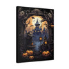 Shadows of Hallowed Night: Haunting Moonlit Scene - Unframed Canvas Wall Art Decor 16″ x 20″ (Vertical)/1.25"