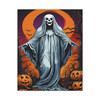 Ghostly Specter's Haunting: Halloween Supernatural Scene - Unframed Canvas Wall Art Decor 16″ x 20″ (Vertical)/1.25"