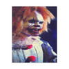 Demonic Clown Portrait, Horror Digital Art - Unframed Canvas Wall Art Decor 16″ x 20″ (Vertical)/1.25"