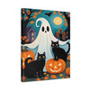 Halloween Whispers: Spectral Spooky Scenes, Haunting Autumn - Unframed Canvas Wall Art Decor 16″ x 20″ (Vertical)/1.25"
