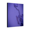 Skeletal Anatomy in Purple Hues, Scientific Monochrome Specimen - Unframed Canvas Wall Art Decor 16″ x 20″ (Vertical)/1.25"