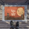 Trick or Treat Halloween Anti-Slip Coir Doormat 24" x 16" - Hallows' Night: Spooky Halloween Scene Trick or Treat Halloween Anti-Slip Coir Doormat 24" x 16" - Hallows' Night: Spooky Halloween Scene