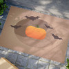 Halloween Anti-Slip Coir Doormat 24" x 16" - Midnight Harvest: Minimalist Bat Design Halloween Anti-Slip Coir Doormat 24" x 16" - Midnight Harvest: Minimalist Bat Design