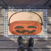 Halloween Anti-Slip Coir Doormat 24" x 16" Trick-or-Treat Pumpkin