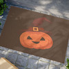 Halloween Anti-Slip Coir Doormat 24" x 16" - Witch's Whimsy: Halloween Jack-o'-Lantern