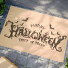 Halloween Anti-Slip Coir Doormat 24" x 16" - Spooky Trick or Treat Bat Vibes Halloween Anti-Slip Coir Doormat 24" x 16" - Spooky Trick or Treat Bat Vibes