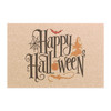 Happy Halloween Anti-Slip Coir Doormat 24" x 16" - Spellbound Gothic Typography Design