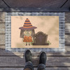 Halloween Anti-Slip Coir Doormat 24" x 16" - Witch's Graveyard Glee Halloween Anti-Slip Coir Doormat 24" x 16" - Witch's Graveyard Glee
