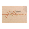 Happy Halloween Anti-Slip Coir Doormat 24" x 16" - Spooky Spiderweb Elegance