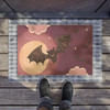 Halloween Anti-Slip Coir Doormat 24" x 16" - Starry Bat Night Halloween Anti-Slip Coir Doormat 24" x 16" - Starry Bat Night