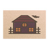 Halloween Anti-Slip Coir Doormat 24" x 16" - Haunted House