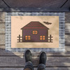 Halloween Anti-Slip Coir Doormat 24" x 16" - Haunted House