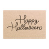 Happy Halloween Anti-Slip Coir Doormat 24" x 16" - Haunting Handwritten Halloween Wishes