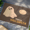 Halloween Anti-Slip Coir Doormat 24" x 16" - Ghostly Halloween Moon