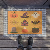 Halloween Anti-Slip Coir Doormat 24" x 16" - Spooky Season Delights