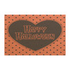 Happy Halloween Anti-Slip Coir Doormat 24" x 16" - Heart Glow: Festive Orange Polka Dot Design Happy Halloween Anti-Slip Coir Doormat 24" x 16" - Heart Glow: Festive Orange Polka Dot Design