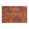 Happy Halloween Anti-Slip Coir Doormat 24" x 16" - Molten Glow: Fiery Festive Design, Lava-Inspired Seasonal