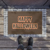 Happy Halloween Anti-Slip Coir Doormat 24" x 16" - Spooky Drips